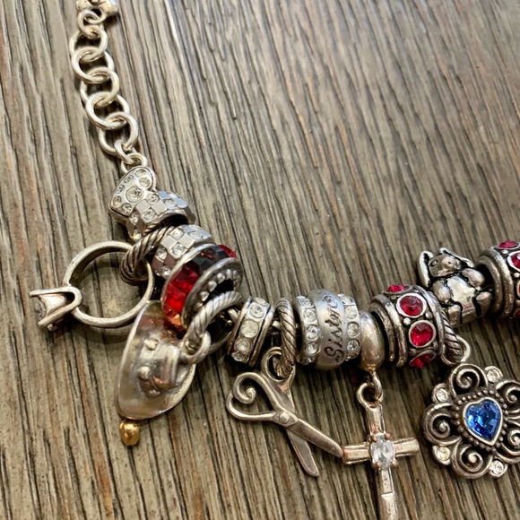 Brighton 7-7.5" bracelet with 20 charms - Picture 2 of 4